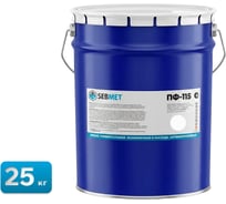 Краска белая эмаль Sebmet ПФ-115 25 кг TD031110025