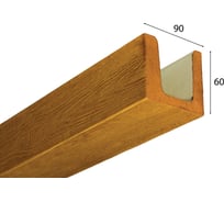 Балка Cosca Decor рустик орех медовый 90x60 мм, 2 м СПБ030420