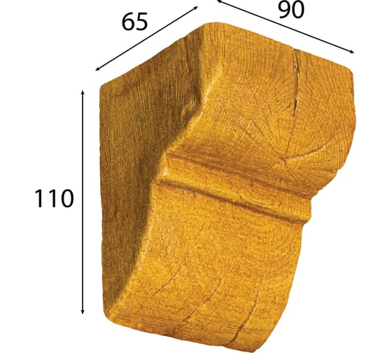 Консоль для балки Cosca Decor 90x60 мм, орех медовый СПБ029112