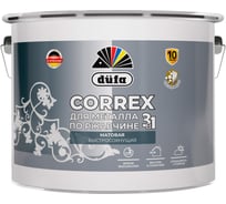 Грунт-эмаль 3в1 Dufa CORREX для металла, по ржавчине, RAL-7024, графитовый серый, матовая, 10л МП00-015151