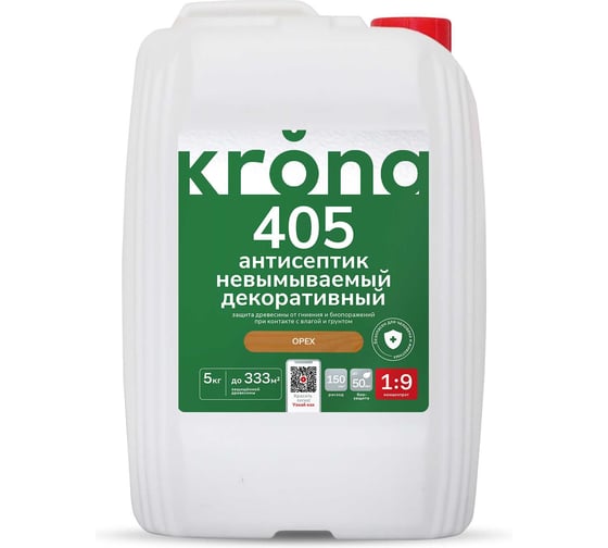 Декоративный концентрат KRONA БЗ  405 орех 5 кг 66320179
