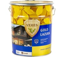 Декоративная пропитка для дерева Veres Верес Gold №9 VG-17, глянцевая, 2,7 л, палисандр 281445
