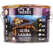 Декоративная пропитка для дерева Veres Верес Ультра Лазура №19 VU-29, полуглянцевая, 2,7 л, дуб 281412