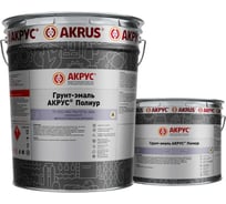 Грунт-эмаль АКРУС Полиур А+В 19. 52 кг, желто-зеленый RAL 6018 255М195-6018