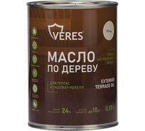 Масло для дерева Veres Exterior Terrase Oil, 0,85 л, белое 280546