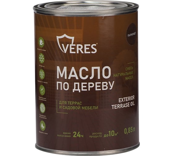 Масло для дерева Veres Exterior Terrase Oil, 0,85 л, палисандр 280552