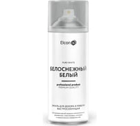 Аэрозольная краска Elcon для мебели и предметов декора, для металла, для пластика, для керамики, для стекла, для гипса, быстросохнущая, акриловая, белоснежно-белый, аэрозоль 520 мл 00-00462254