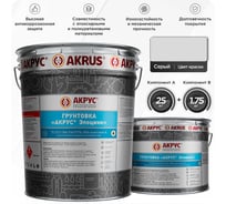 Грунтовка АКРУС Эпоцинк А+В 26. 75 кг, серый 221М268-KKKK