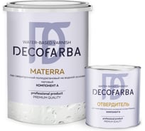 Лак сверхпрочный ABC FARBEN на водной основе с отвердителем Materra (1 л) Decofarba 4300016867