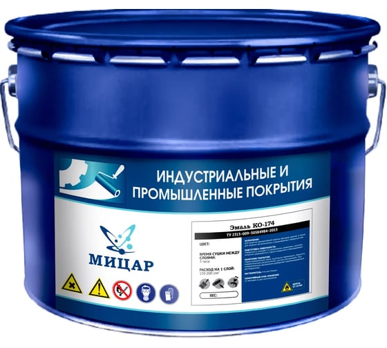Эмаль Мицар КО-174 (10 кг) зеленый УТ000015091 1