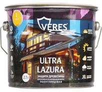 Декоративная пропитка для дерева Veres Верес Ультра Лазура №2 VU-05, полуглянцевая, 2,7 л, сосна 281388