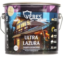 Декоративная пропитка для дерева Veres Верес Ультра Лазура №1 VU-02, полуглянцевая, 2,7 л, бесцветная 281385