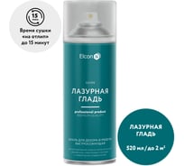 Аэрозольная краска Elcon в баллончике для мебели, для декора, для металла, для пластика, для керамики, для стекла, для гипса, быстросохнущая, акриловая, лазурная гладь, аэрозоль 520 мл 00-00462258