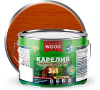 Защитно-красящий состав Farbitex 3в1 для древесины Карелия Орегон (9 л) WOOD EX 4300016987