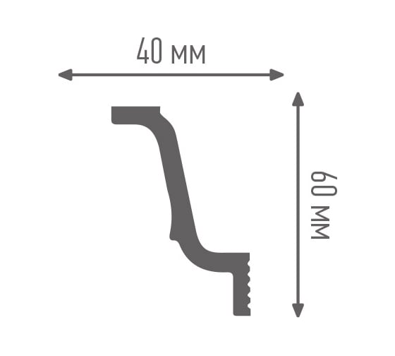 Плинтус ПЛИНТЭКС J 40/60 SC 24607173941491