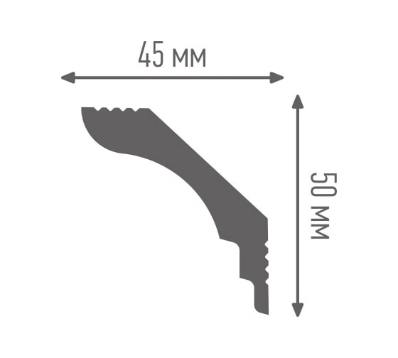 Плинтус ПЛИНТЭКС P 45/50 24607086050945