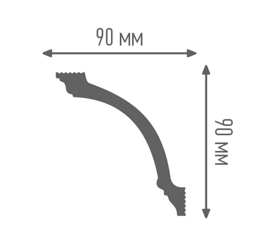 Плинтус ПЛИНТЭКС X 90/90 24607173942610