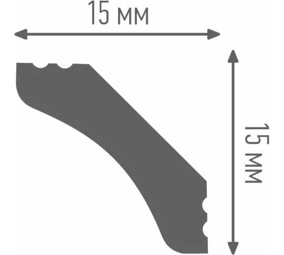 Плинтус ПЛИНТЭКС P 15/15 14607173946840