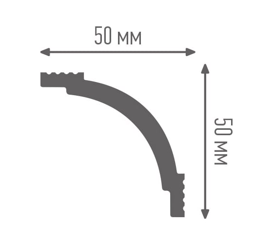 Плинтус ПЛИНТЭКС U 50/50 24607173946069