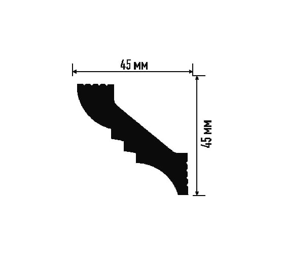 Плинтус ПЛИНТЭКС L 45/45 24607173946052