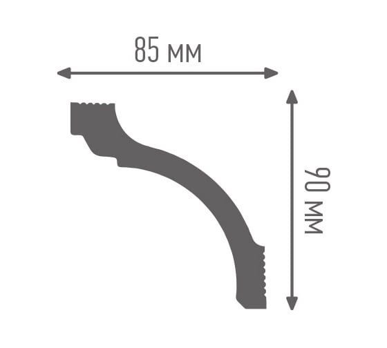Плинтус ПЛИНТЭКС S 85/90 24607086050921