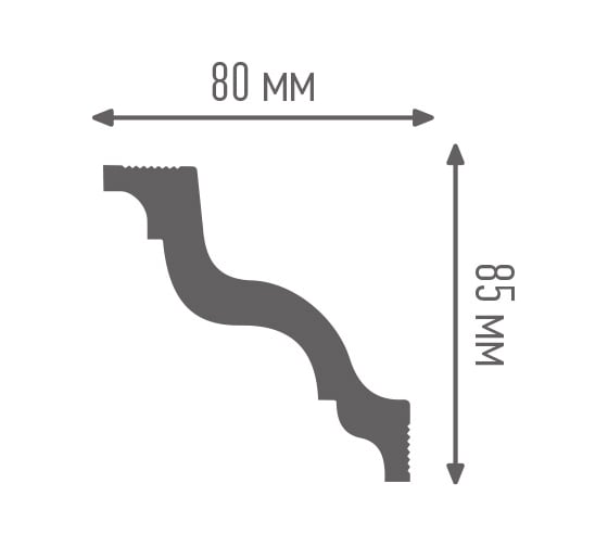 Плинтус ПЛИНТЭКС D 80/85 24607086050914