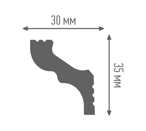 Плинтус ПЛИНТЭКС H 30/35 24607173945987