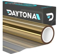 Набор золотой солнцезащитной пленки Daytona 15% на окна (3000 х 75см) DAYTONA. Зеркальная самоклеющаяся тонировка на окно с функцией светоотражения и защиты от тепла NM11097