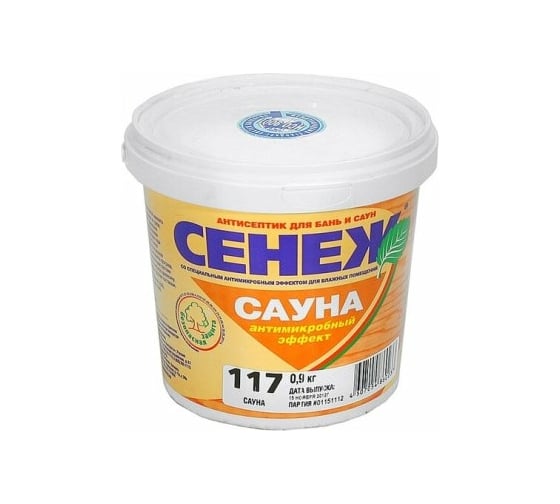Антисептик для дерева СЕНЕЖ САУНА 117 0.9 кг 00000000618