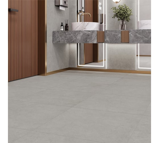 Керамогранит AlmaCeramica Alma Ceramica Бонд / Bond матовый 600х600х9, 1,8м2 (5шт в уп) серый GFU6060BND70R