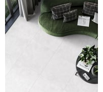 Керамогранит AlmaCeramica Alma Ceramica Флора / Flora лаппатированный 600х600х9 1,8м2 (5шт в уп) белый GFU6060FLO00L