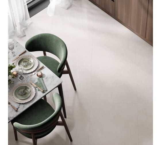 Керамогранит AlmaCeramica Alma Ceramica Флора / Flora лаппатированный 600х600х9 1,8м2 (5шт в уп) бежевый GFU6060FLO04L 1