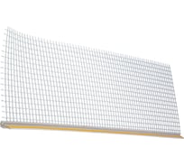 Профиль GAVIAL ПВХ Примыкающий ГОСТ с сеткой 9мм С ПЫЛЬНИКОМ (РЕЗИНОВЫМ) 2, 4м 2179