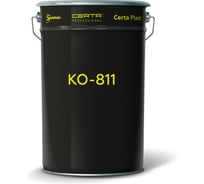 Термостойкая грунт-эмаль Certa КО-811 до 600С серебристо-серый 25 кг K811600serebser25