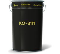 Термостойкая грунт-эмаль Certa КО-8111 до 600С черный (~RAL 9004) 25 кг K8111600chern25