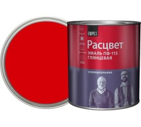 Эмаль Расцвет ПФ-115 красная, 2.7 кг 9260