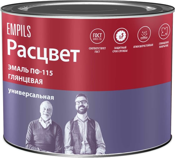 Эмаль Расцвет ПФ-115 белая, 0.5 кг 9038