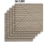 Мягкие реечные панели LAKO в комплекте 5 шт DECOR 600-600 мм, Бежевый LKD-RE-6060-DIAGON-W006-KO 6