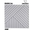 Мягкие реечные панели LAKO в комплекте 5 шт DECOR 600-600 мм, Белый LKD-RE-6060-DIAGON-W002-KO 3