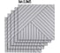 Мягкие реечные панели LAKO в комплекте 5 шт DECOR 600-600 мм, Белый LKD-RE-6060-DIAGON-W002-KO 6