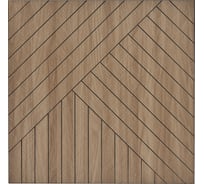 Мягкие реечные панели LAKO в комплекте 5 шт DECOR 600-600 мм, Светло-Коричневый LKD-RE-6060-DIAGON-W005-KO