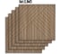 Мягкие реечные панели LAKO в комплекте 5 шт DECOR 600-600 мм, Светло-Коричневый LKD-RE-6060-DIAGON-W005-KO 6