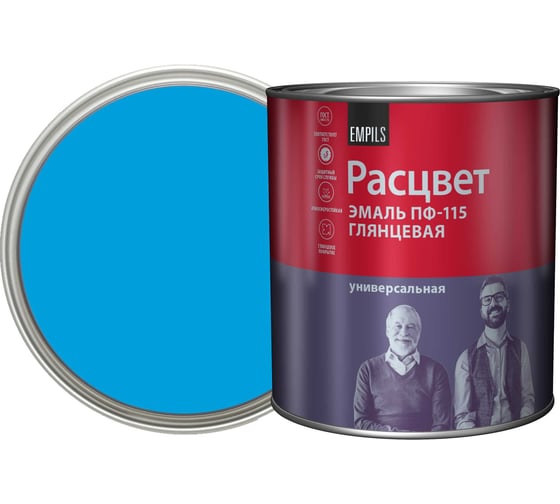 Эмаль Расцвет ПФ-115 голубая, 2.7 кг 9090