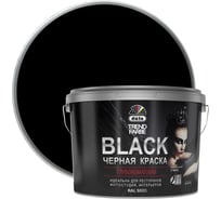 ВД краска Dufa TREND FARBE BLACK, RAL 9005, черная, 9л МП00-014033