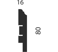 Плинтус напольный мдф 80