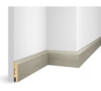 Плинтус COSCA DECOR ЕP07 NanoFlex дуб светлый, 80x16x2400 мм, МДФ СПБ081039