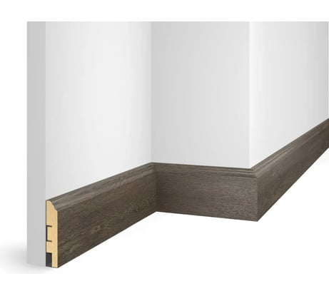 Плинтус COSCA DECOR ЕP07 NanoFlex дуб турецкий, 80x16x2400 мм, МДФ СПБ082725