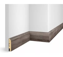 Плинтус COSCA DECOR WP07 экошпон, дуб Девон, 80x16x2400 мм, МДФ СПБ103732
