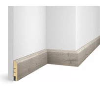 Плинтус COSCA DECOR WP07 экошпон, дуб бархатный, 80x16x2400 мм, МДФ СПБ103726