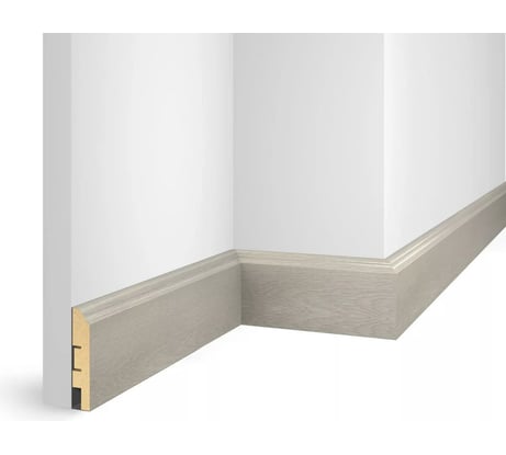 Плинтус COSCA DECOR ЕP07 NanoFlex дуб Анталия, 80x16x2400 мм, МДФ СПБ081690